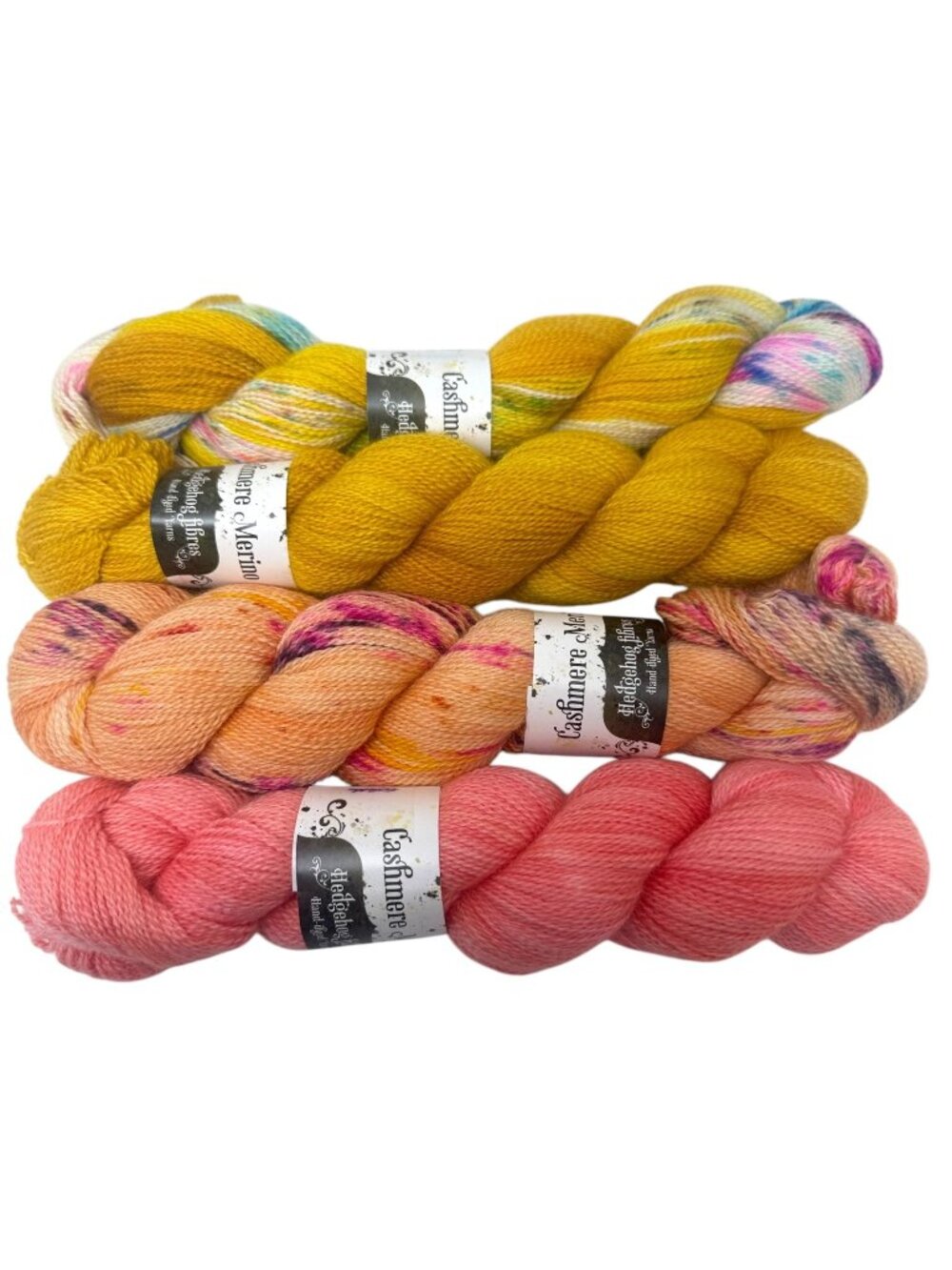 Lot of Yarns Merino Wool Cashmere Skeins Knitting Crafts Socks Assorted Sunset